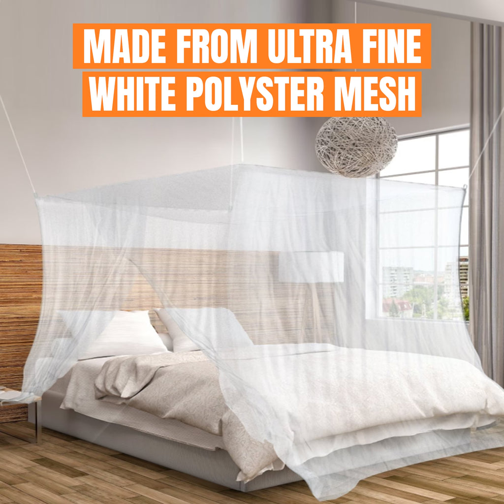 Ultra Large Mosquito Net with Carry Bag, Large 2 Openings Netting Curtains