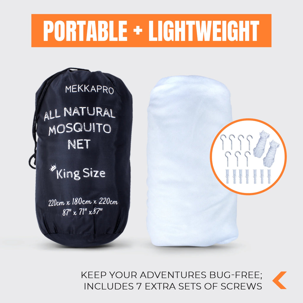 Ultra Large Mosquito Net with Carry Bag, Large 2 Openings Netting Curtains